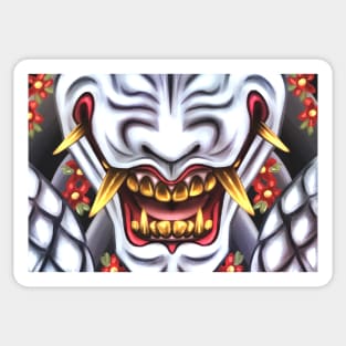 Hannya Mask Sticker